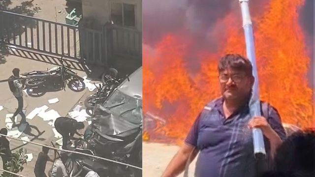 नोएडा हिंसा अपडेट में सेक्टर-63 आगजनी मामले की पुलिस जांच