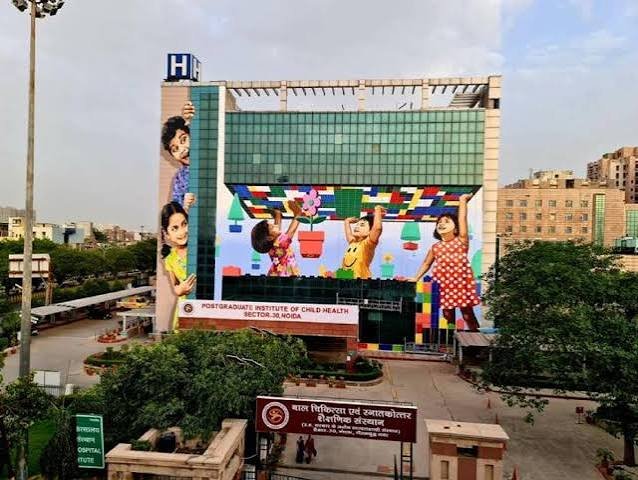 चाइल्ड पीजीआई नोएडा में सिरिंज और कैनुला की कमी से प्रभावित अस्पताल
