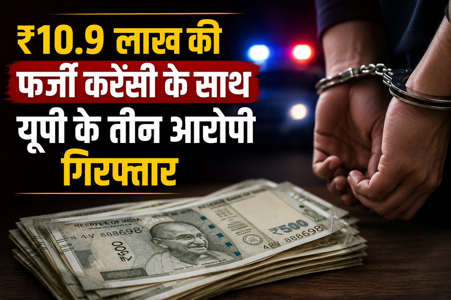 गुवाहाटी नकली नोट मामले में ₹10.9 लाख की फर्जी करेंसी बरामद, यूपी के तीन आरोपी गिरफ्तार