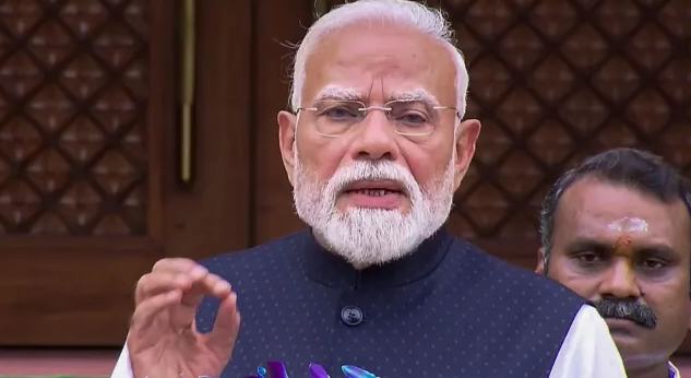 पेपर लीक कानून पर संसद में सख्त बिल की घोषणा करते प्रधानमंत्री नरेंद्र मोदी