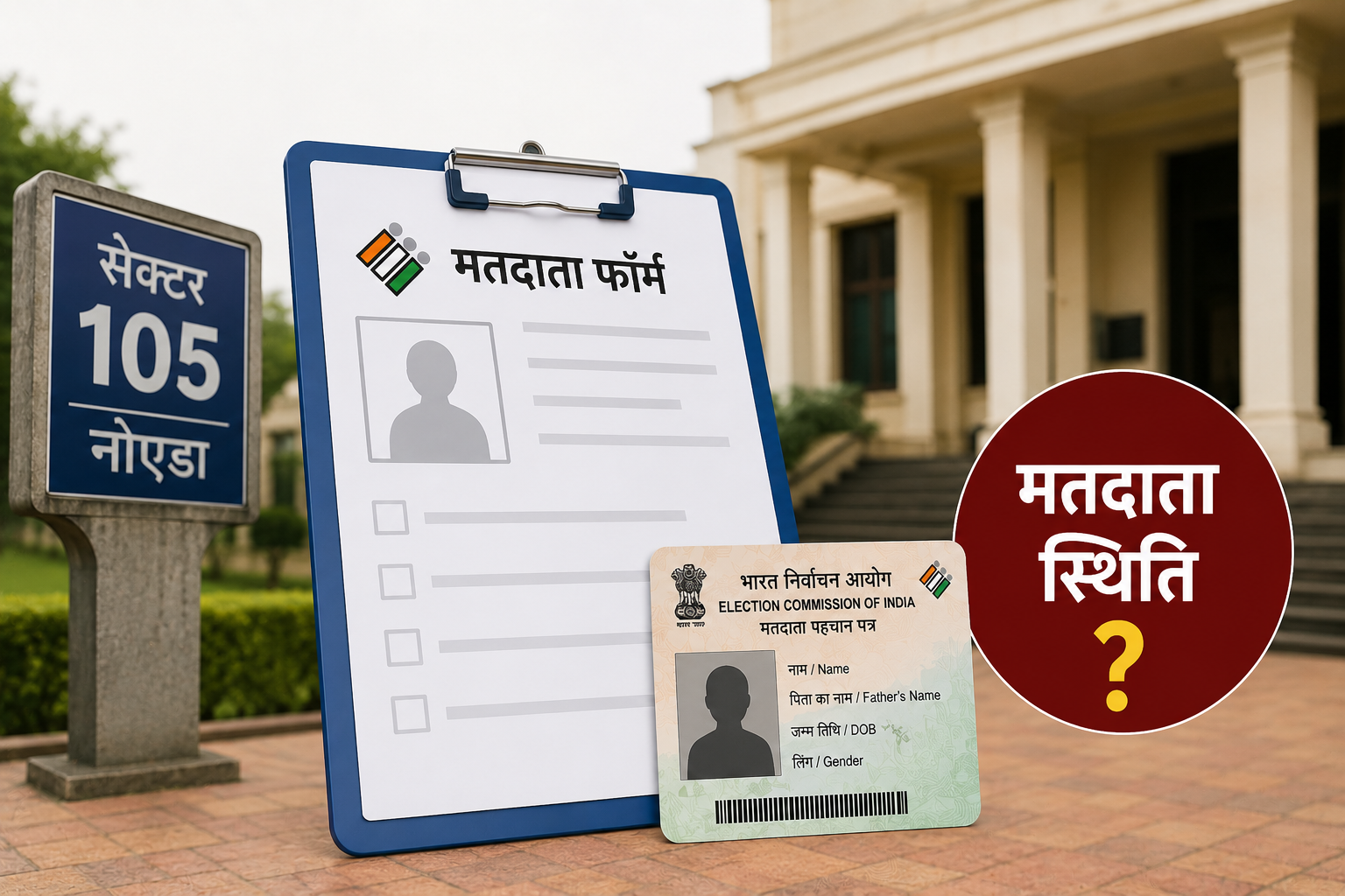 सेक्टर 105 मतदाता सूची की प्रतीकात्मक तस्वीर
