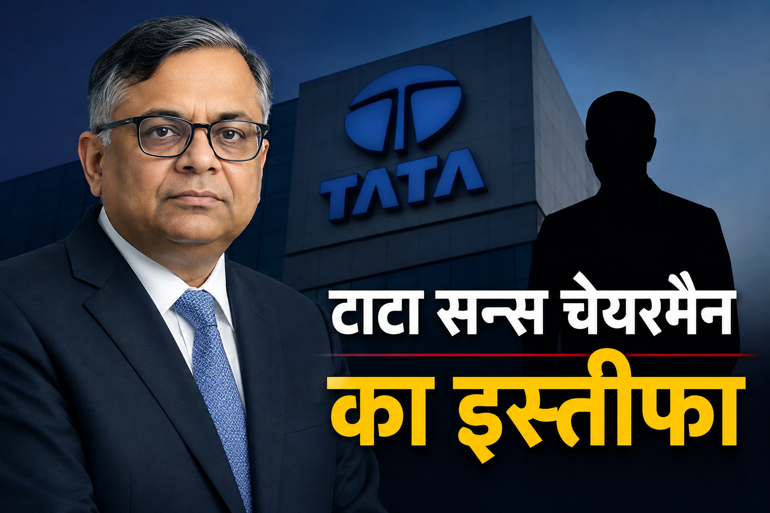 टाटा सन्स के चेयरमैन एन चंद्रशेखरन के इस्तीफे और शेयर बाजार में गिरावट की खबर